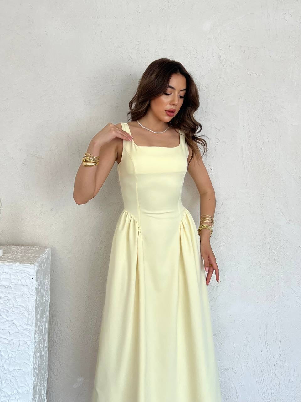 فستان اصفر - KP2161