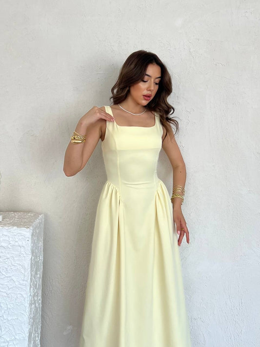 فستان اصفر - KP2161