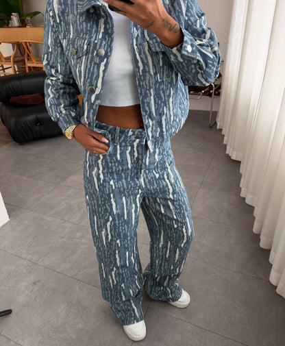 طقم جينز ملون - KP1387