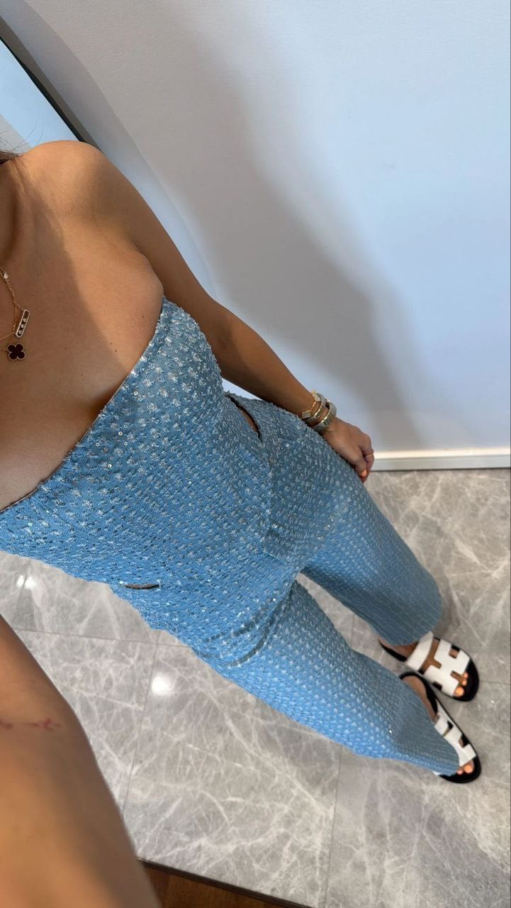 طقم ازرق - KP1258