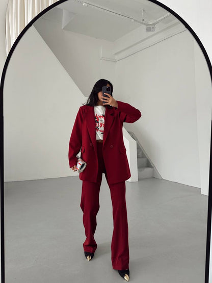 طقم رسمي خمري - KP1178