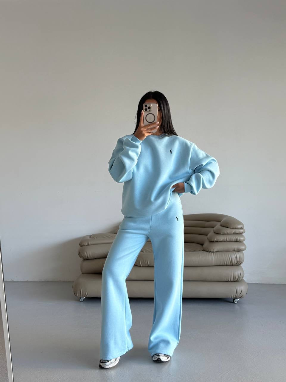 طقم بولو ازرق - KP1382