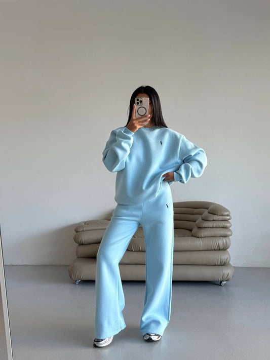 طقم بولو ازرق - KP1382