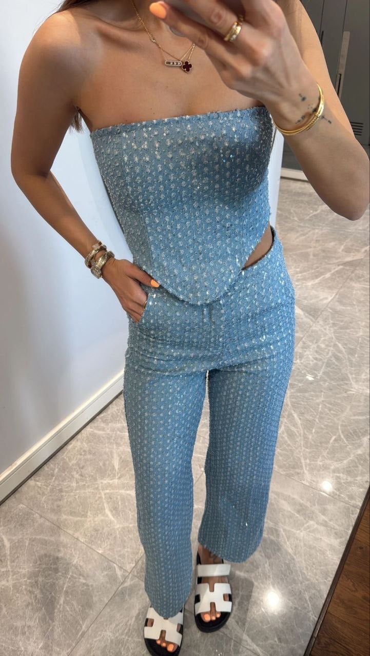 طقم ازرق - KP1258