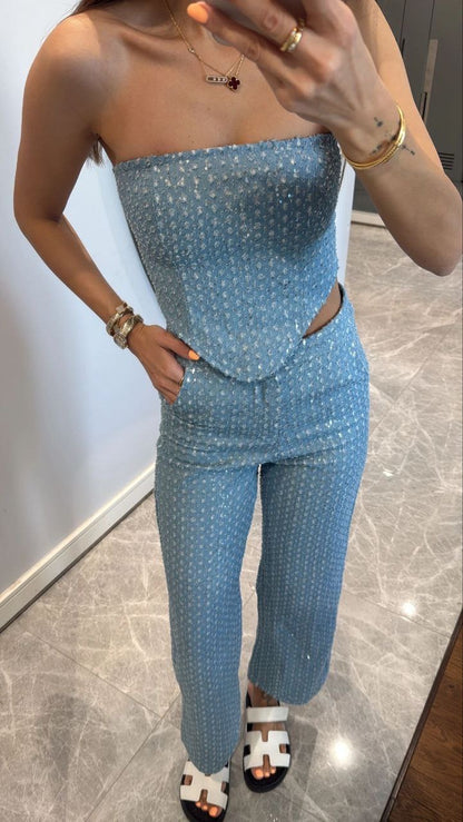 طقم ازرق - KP1258