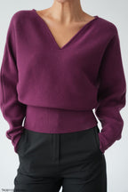 بلوزة عنابي - KP4638