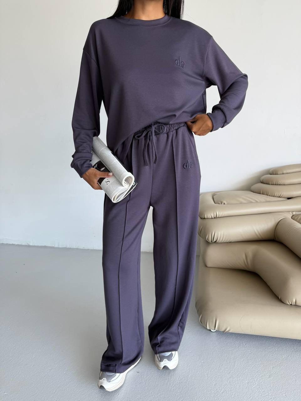 طقم رمادي ALO - KP1416