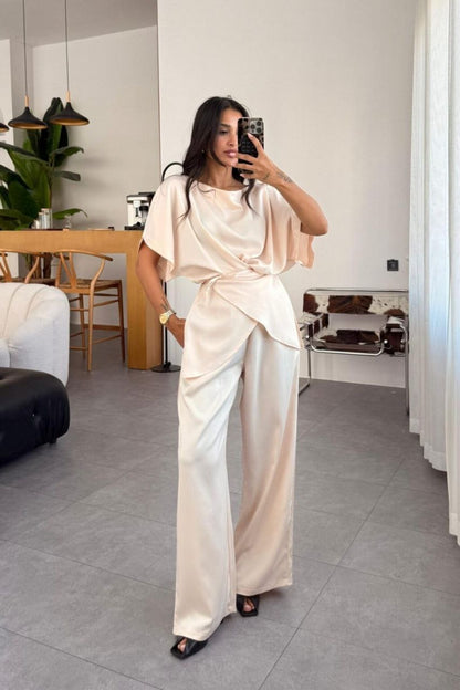 طقم ستان بيج - KP1381