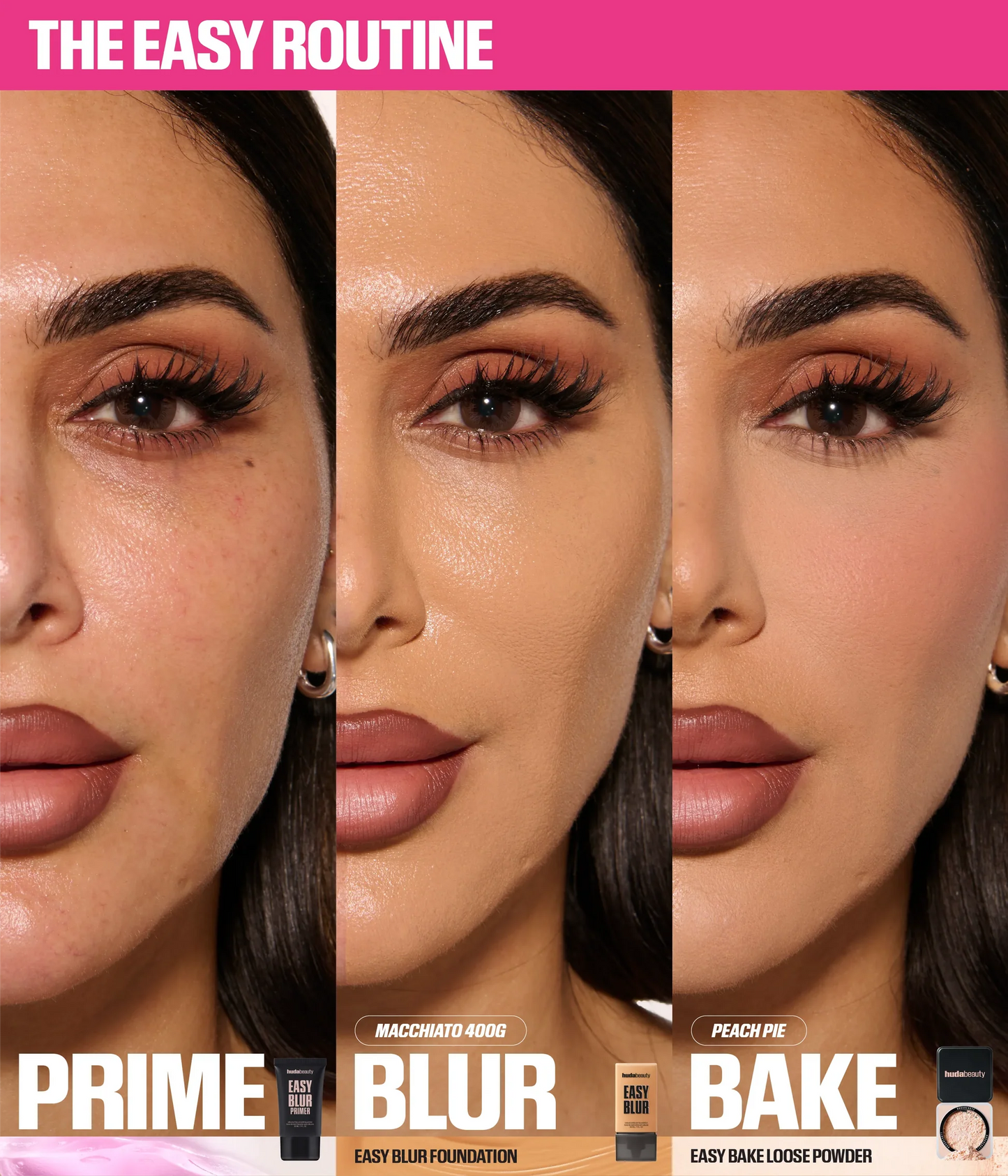 Huda Beauty Easy Bake Duo Loose Powder CHERRY PEACH - KB