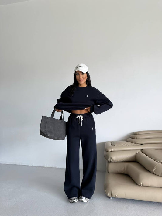 طقم بولو كحلي - KP1382