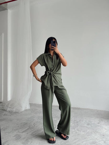 طقم يومي زيتي - KP1210