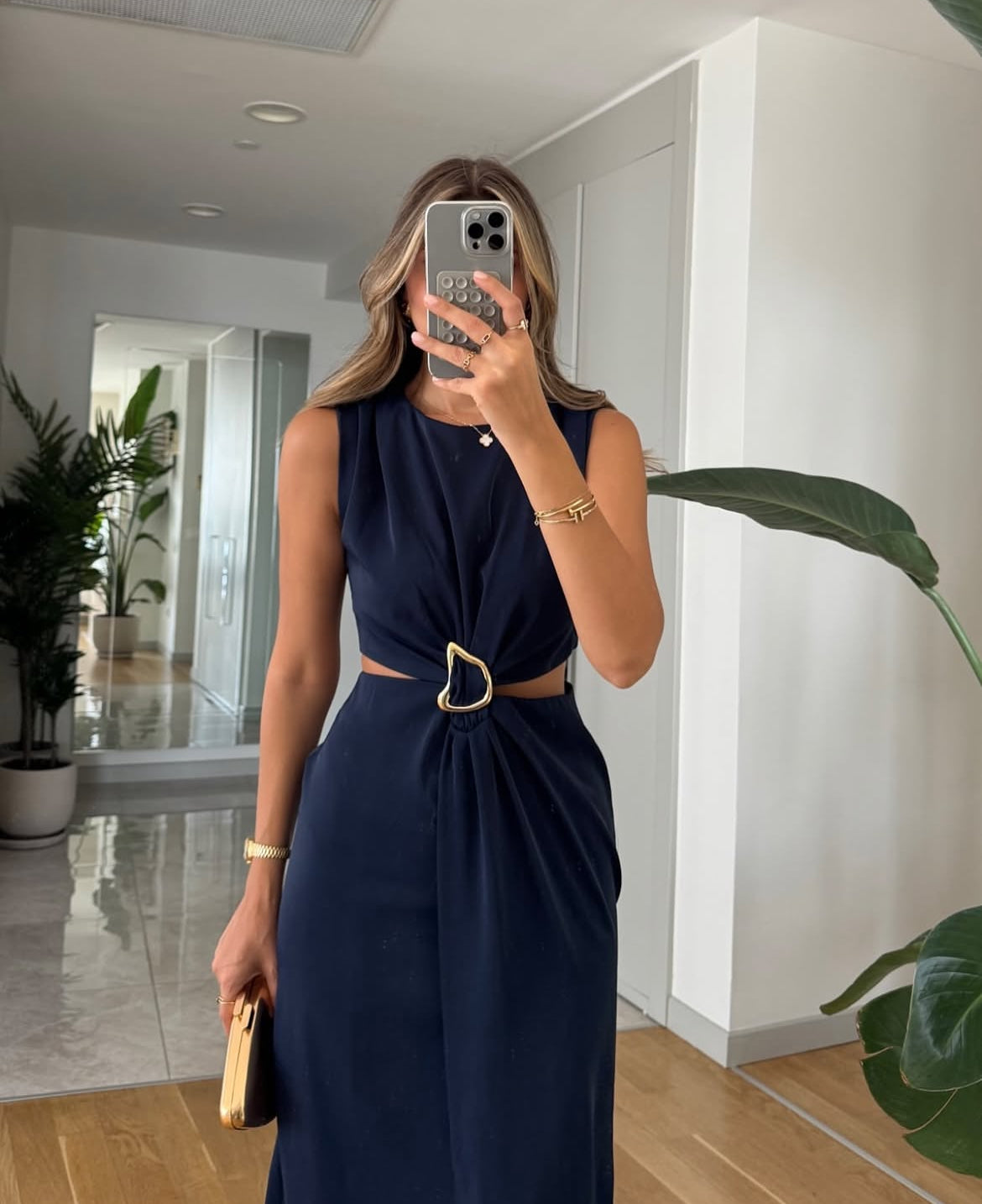 فستان كحلي - KP2164