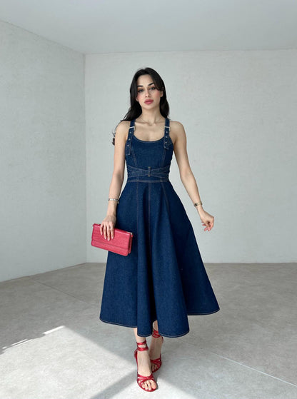 فستان ميدي جينز - KP2034