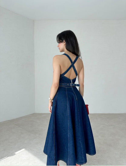 فستان ميدي جينز - KP2034