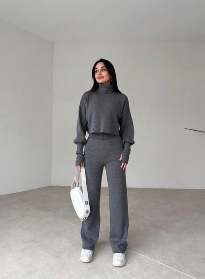 طقم قبة رمادي - KP1101