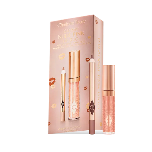 Charlotte Tilbury Glossy Nude Pink Lip Duo - KB