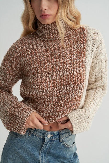 بلوزة تريكو بيج ملونة - KP4254