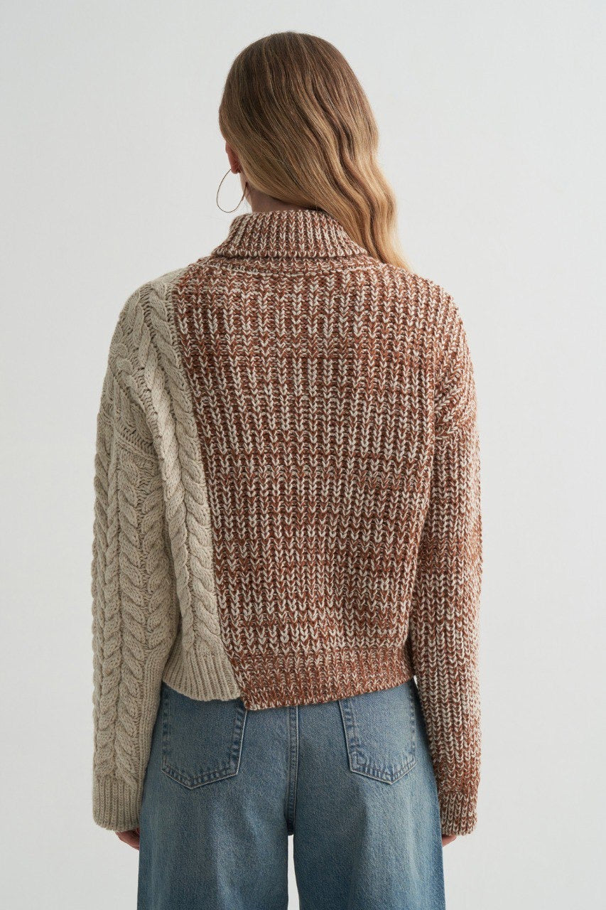 بلوزة تريكو بيج ملونة - KP4254