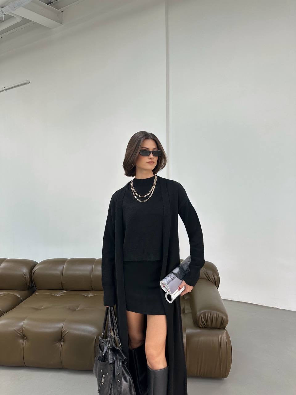 طقم 3 قطع اسود - KP1365