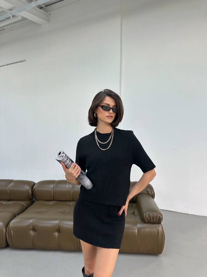 طقم 3 قطع اسود - KP1365