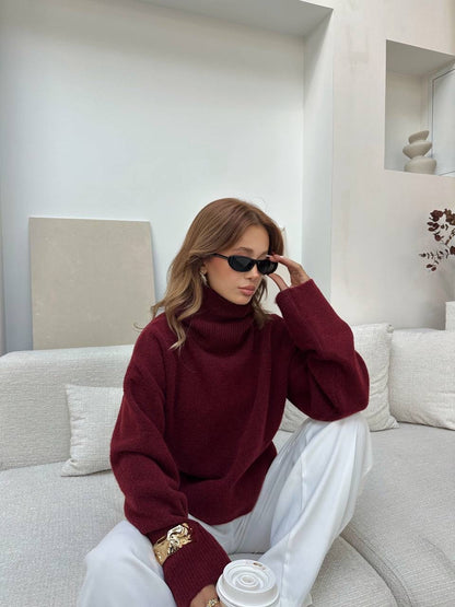 بلوزة قبة خمري - KP4246