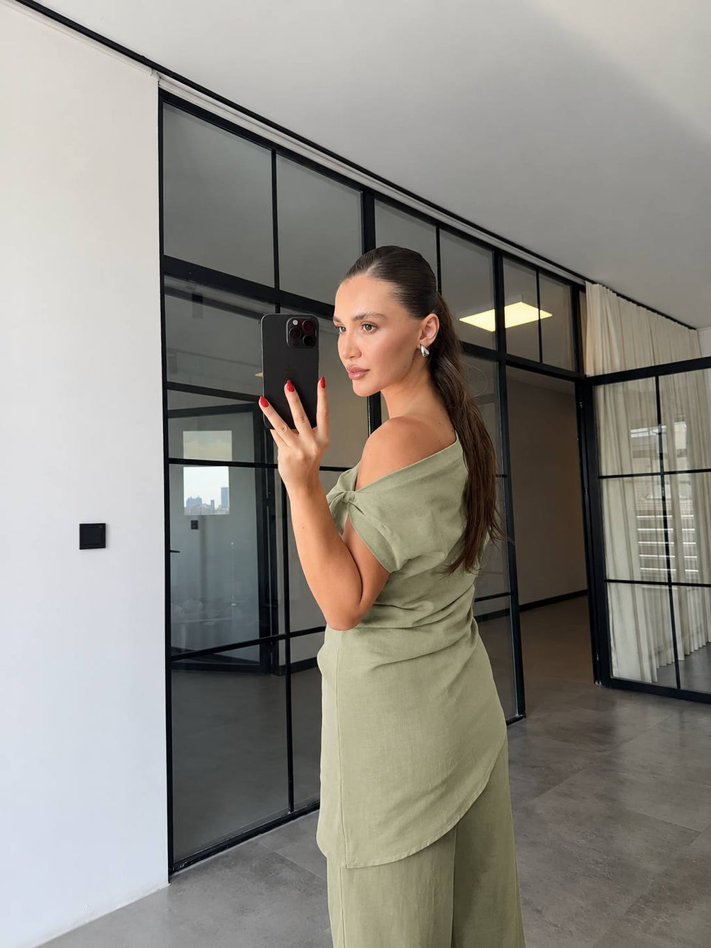 طقم بكتف اخضر - KP1299