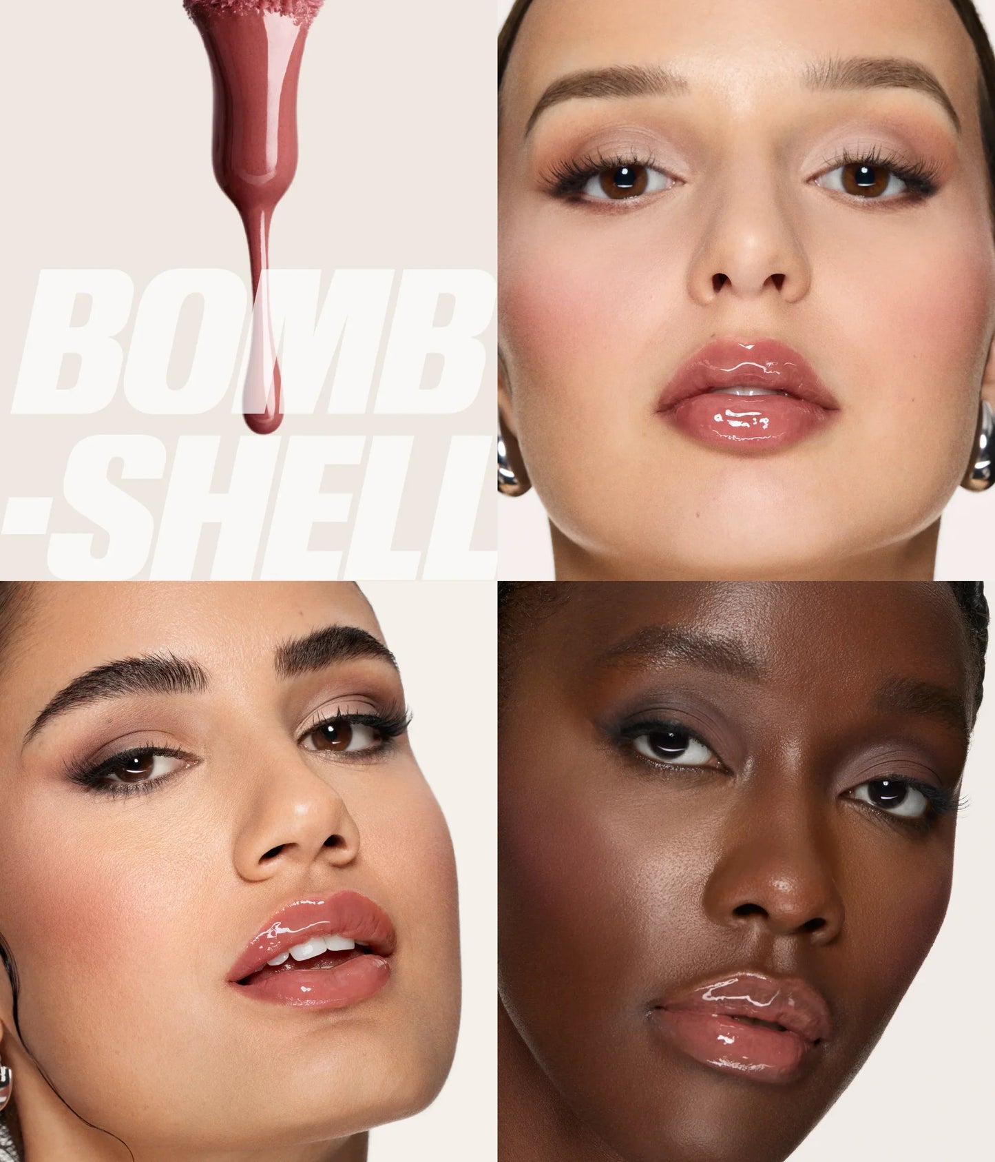 Huda Beauty FAUX FILLER Extra Shine Lip Gloss BOMBSHELL - KB