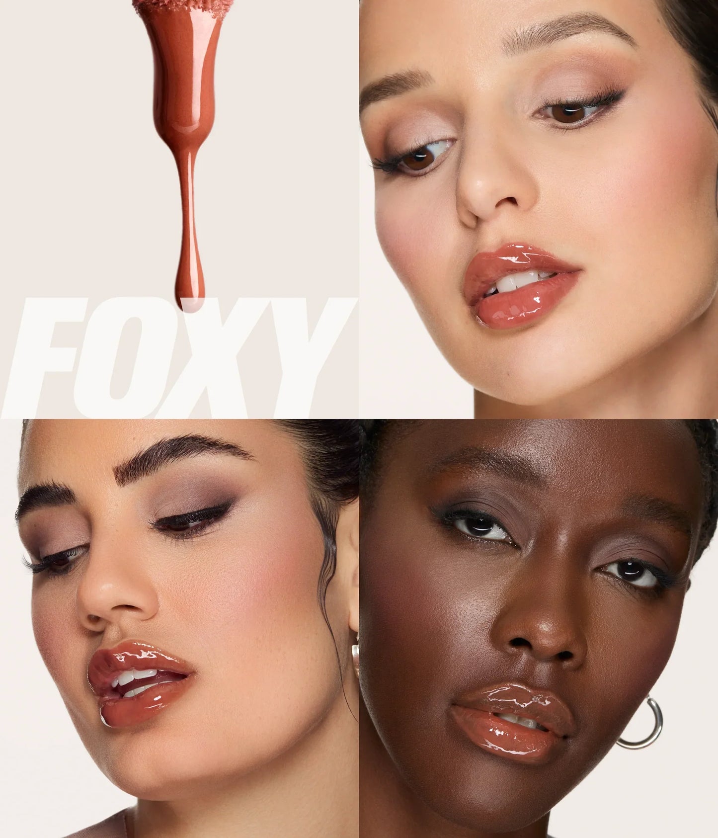 Huda Beauty FAUX FILLER Extra Shine Lip Gloss FOXY - KB