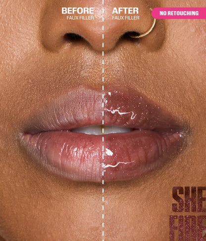 Huda Beauty Faux Filler Lip Gloss SHE FIRE - KB