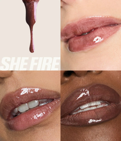 Huda Beauty Faux Filler Lip Gloss SHE FIRE - KB