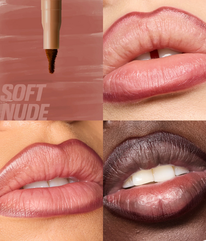 Huda Beauty Makeout Sesh Lip Duo Peachy Nudes - KB