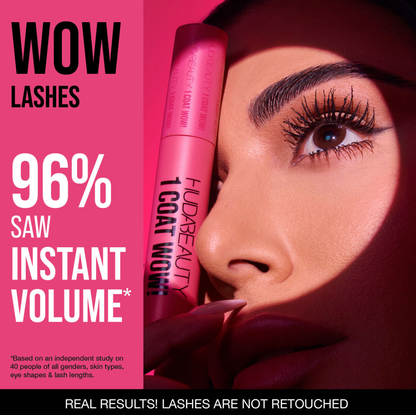 HUDA BEAUTY 1 COAT WOW! Extra Volumizing and Lifting Mascara - KB