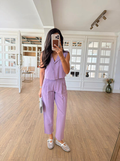 طقم ڤيست مع بنطلون موڤ - KP1067