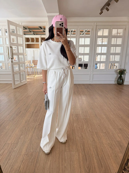 طقم لاكوست ابيض - KP1229