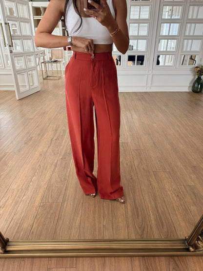 طقم كيمونر مع بنطلون برتقالي - KP1352