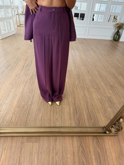 طقم كيمونر مع بنطلون نهدي - KP1352