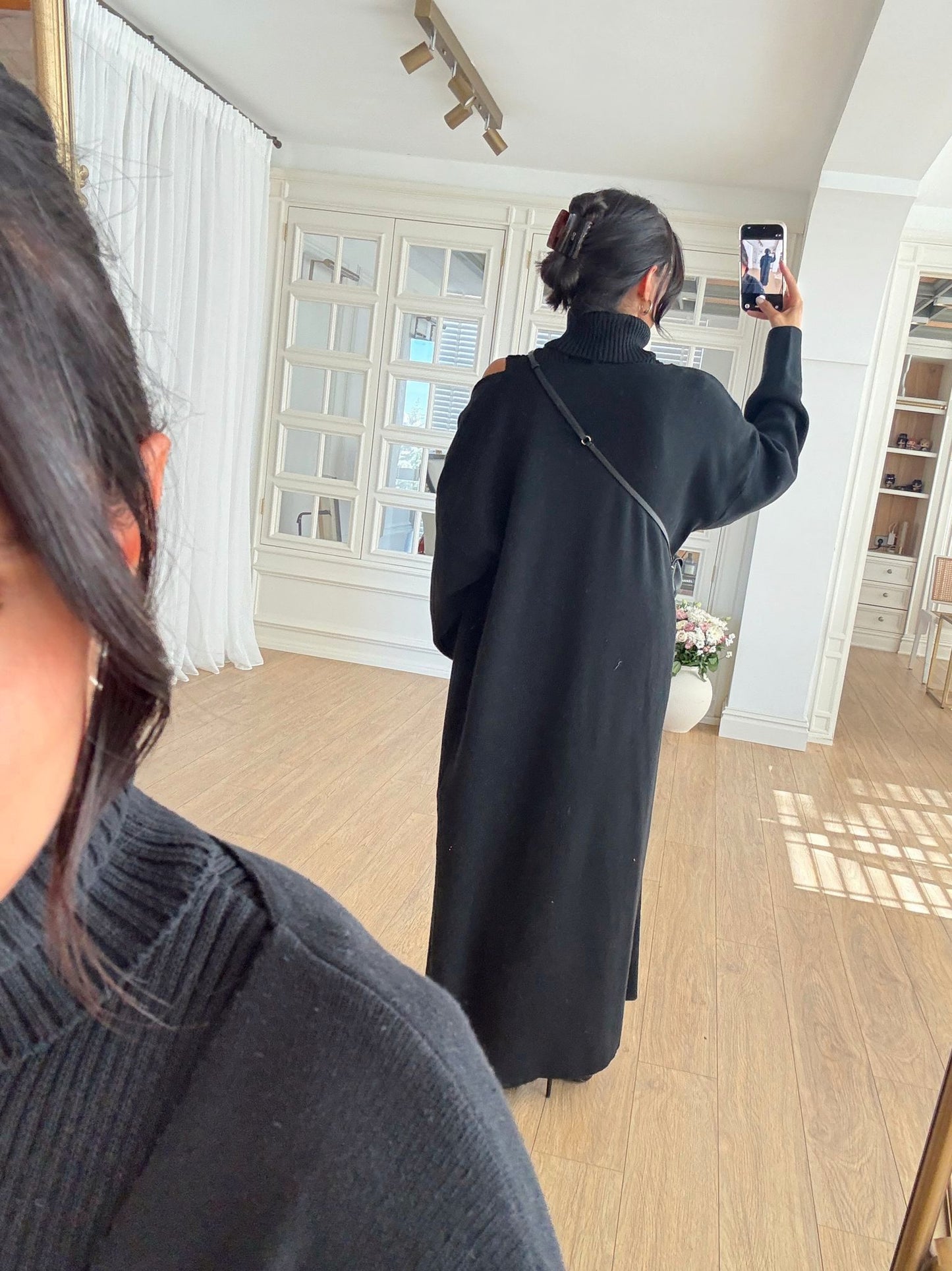 طقم جرزة مع فستان اسود - KP1411