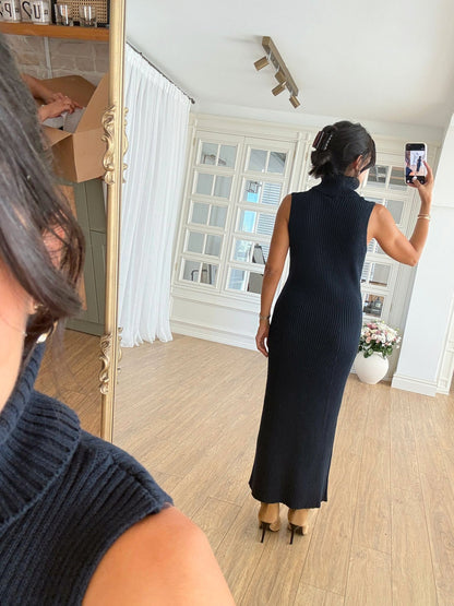 طقم جرزة مع فستان كحلي - KP1411