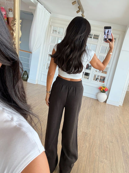 طقم بني بسحاب - KP1435