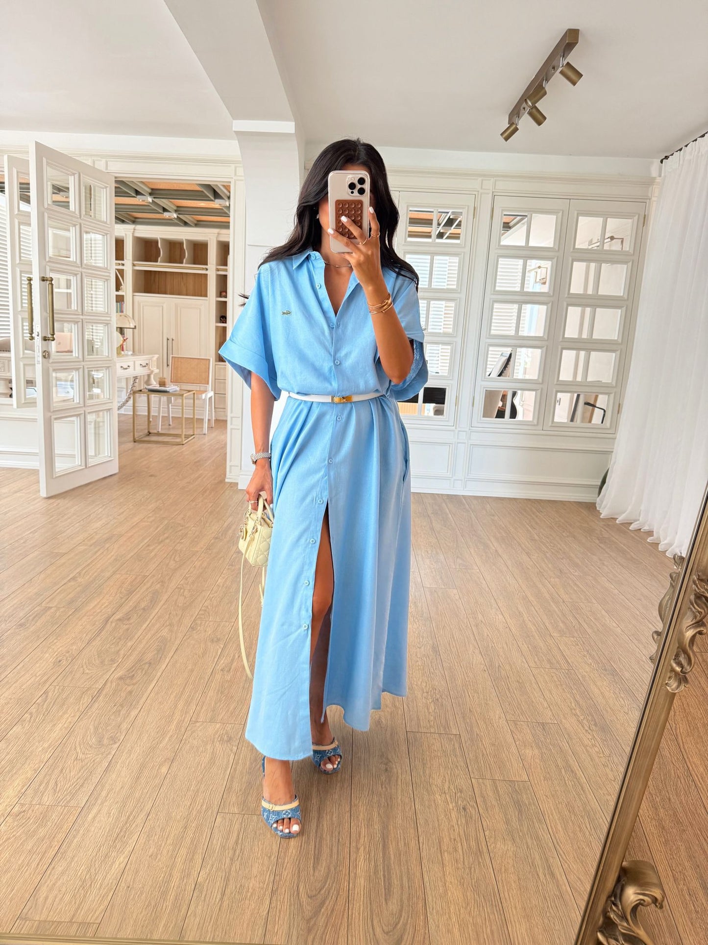 فستان لاكوست ازرق - KP2194