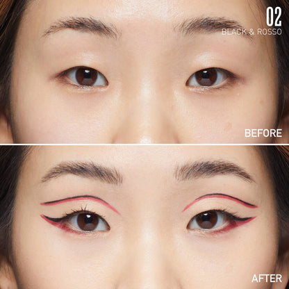 Valentino Twin Liner Eyeliner 02 BLACK & ROSSO - KB