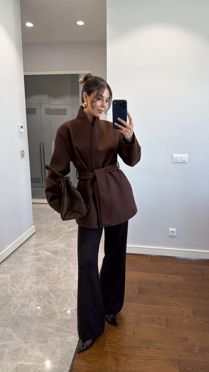 جكيت ربط بني - KP7092