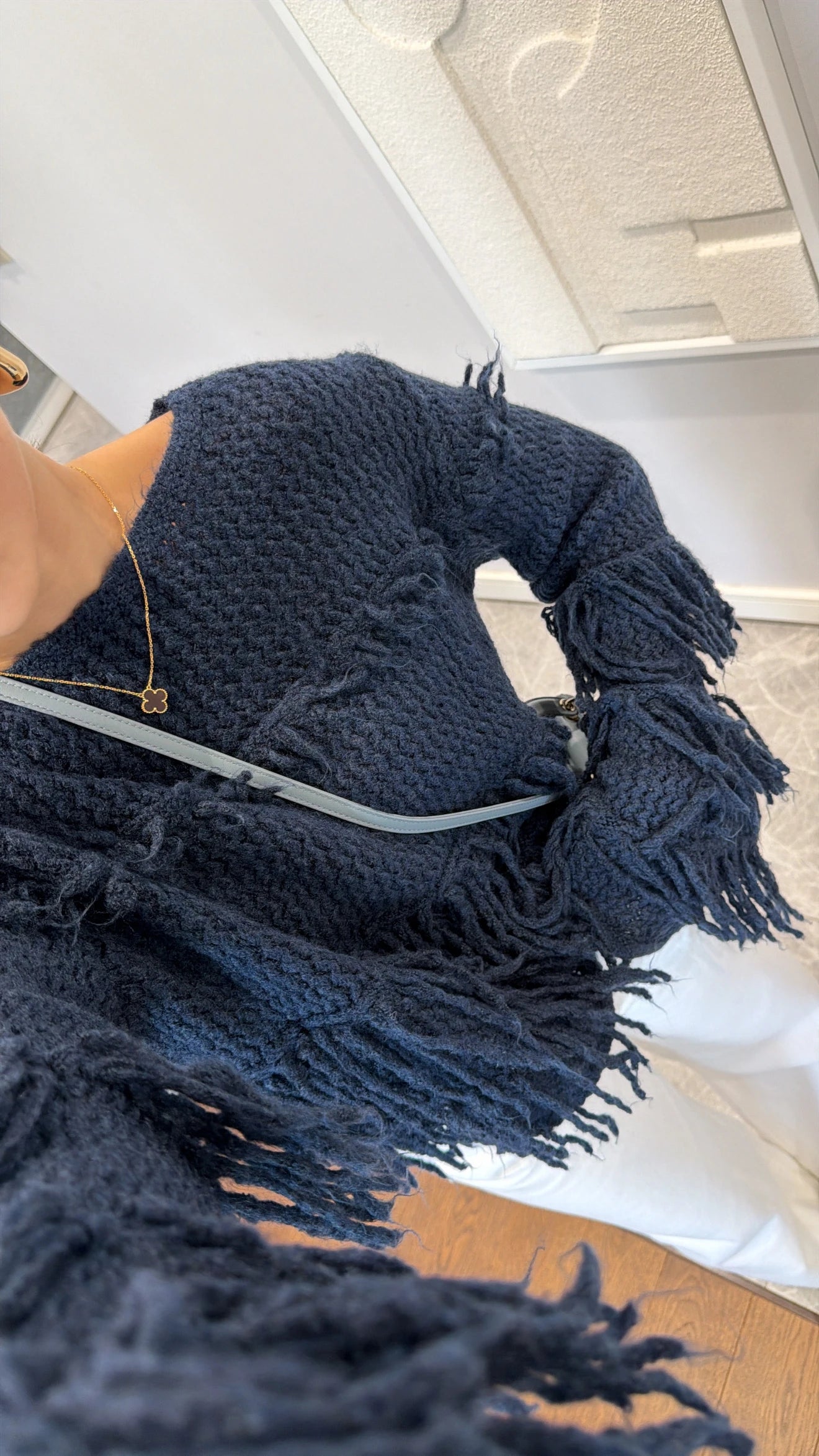 بلوزة صوف كحلي - KP4281