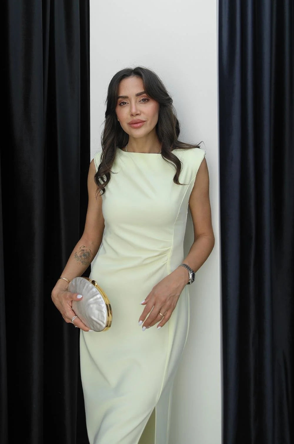 فستان اصفر - KP2156