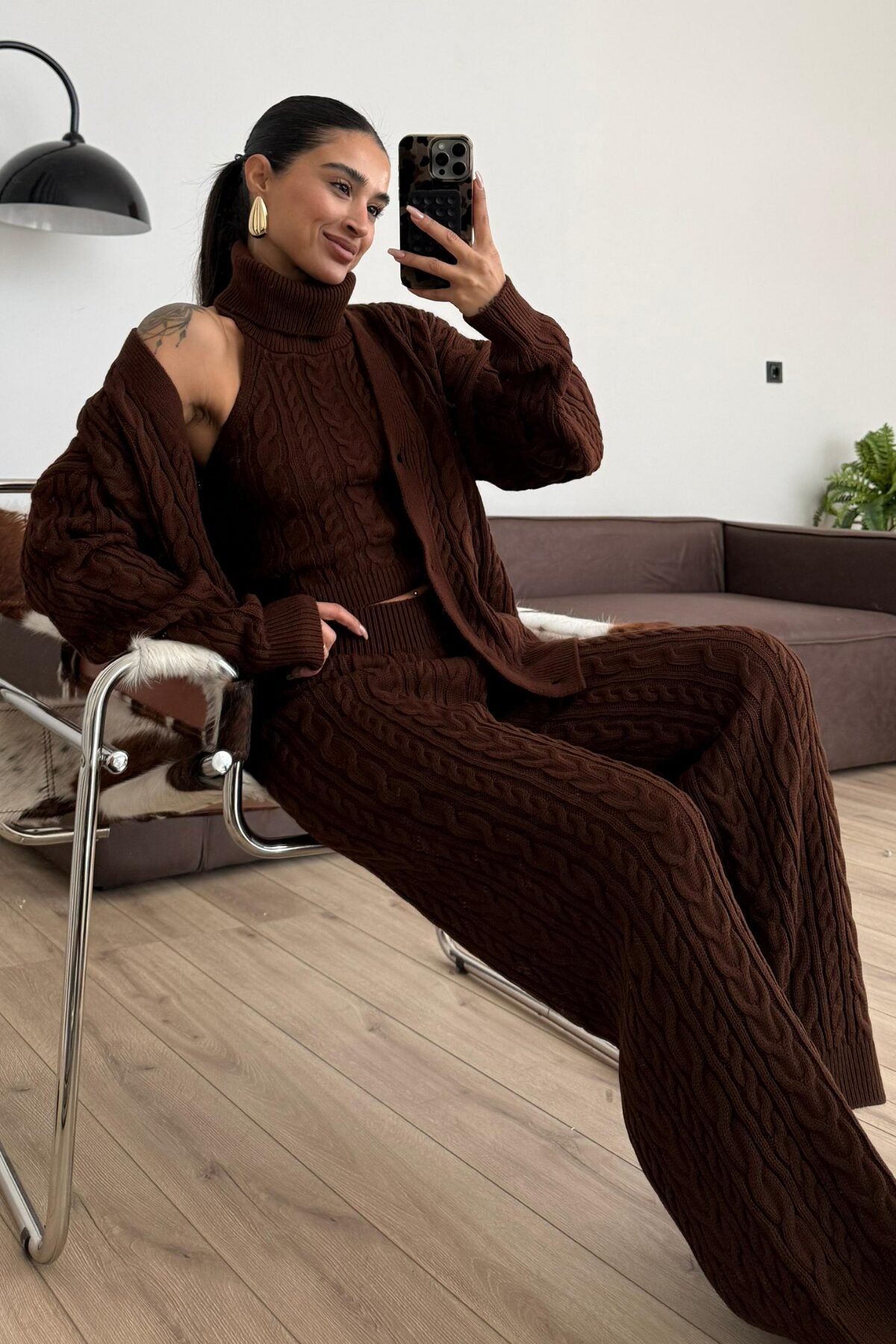 طقم 3 قطع مجدل بني - KP1484