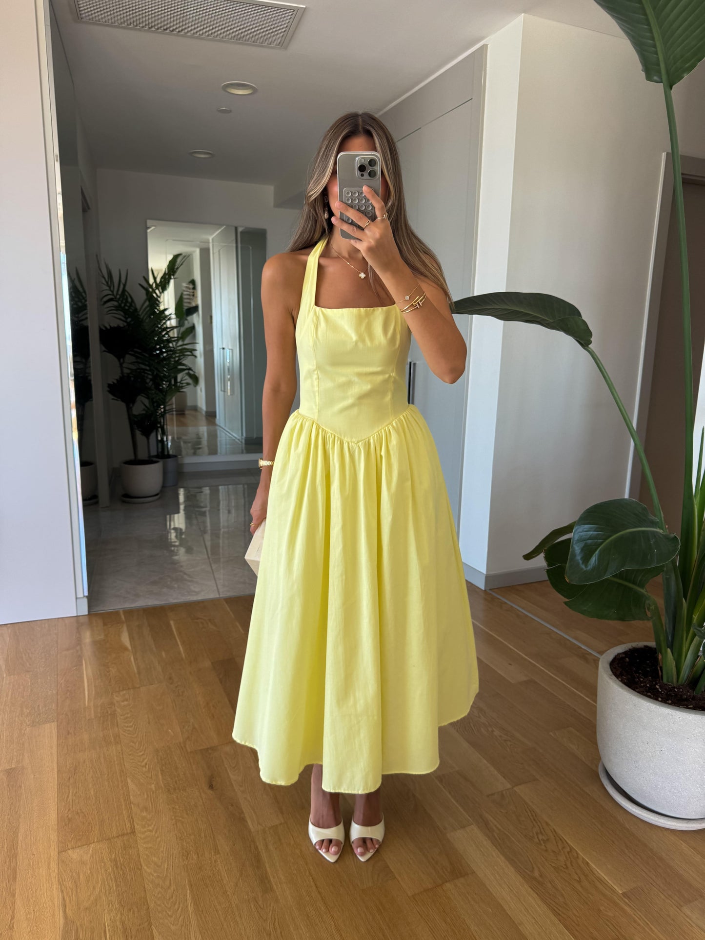 فستان اصفر - KP2183