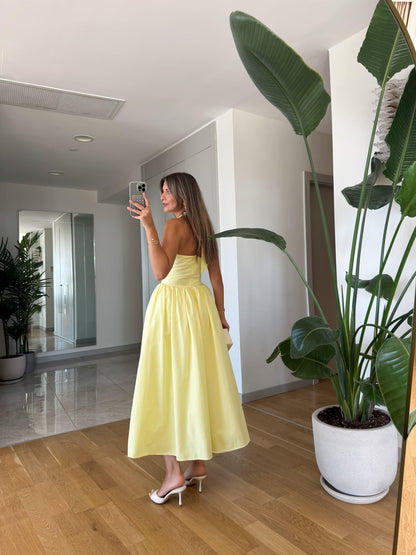 فستان اصفر - KP2183