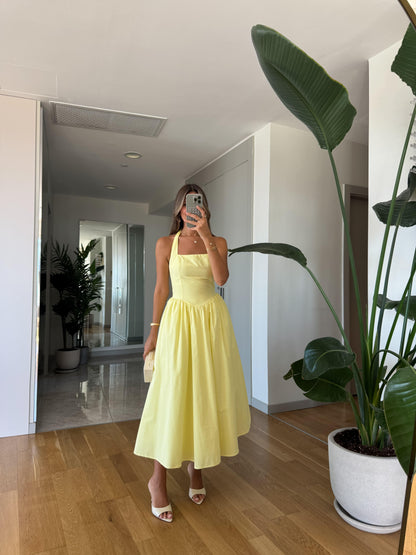 فستان اصفر - KP2183