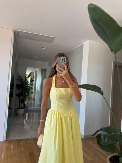 فستان اصفر - KP2183