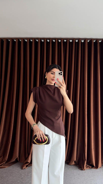 بلوزة بني - KP4156